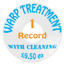 Vinyl Record Flattening & Warp Reduction with Ultrasonic Clean